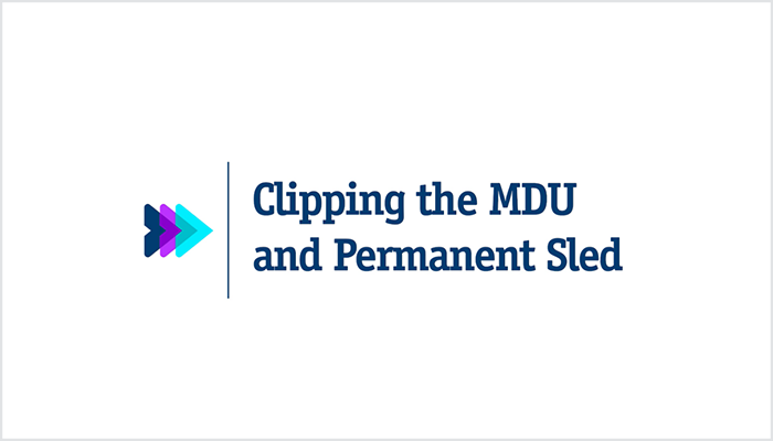 Connecting the MDU and Permanent Sled